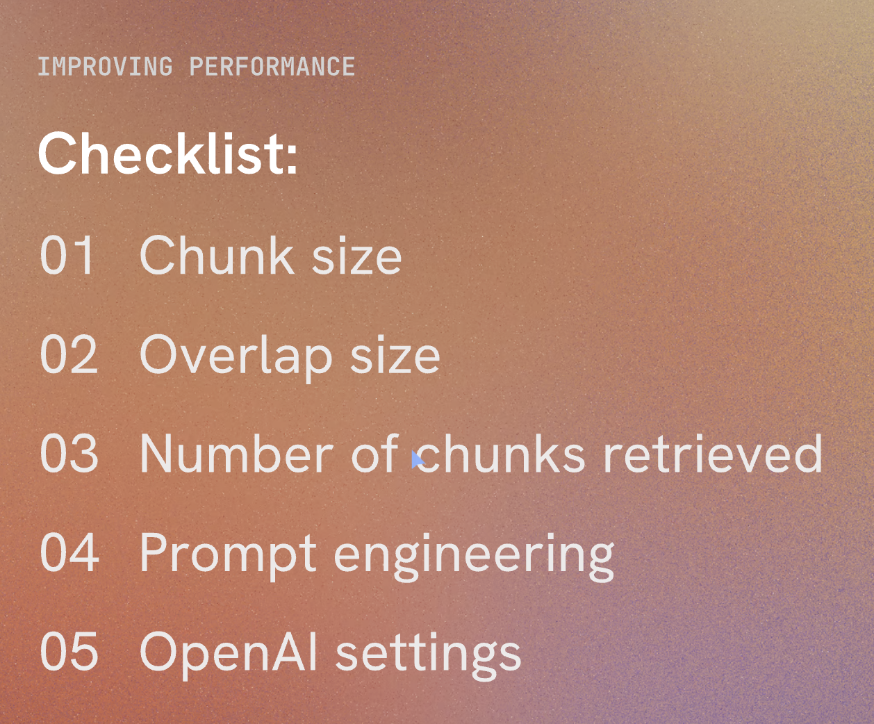 performance-checklist